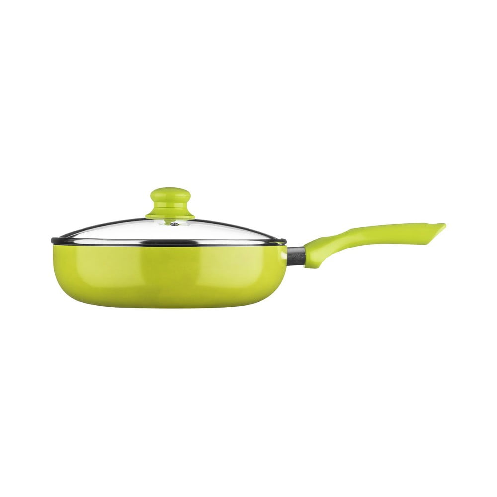 Obrázok Zelená panvica s pokrievkou Premier Housewares, ⌀ 26 cm