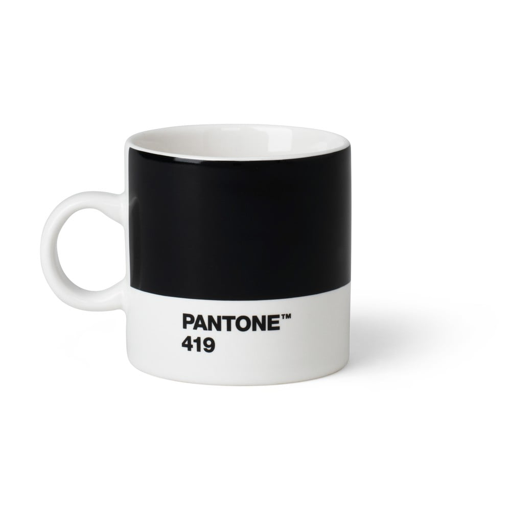 E-shop Čierny hrnček Pantone Espresso, 120 ml