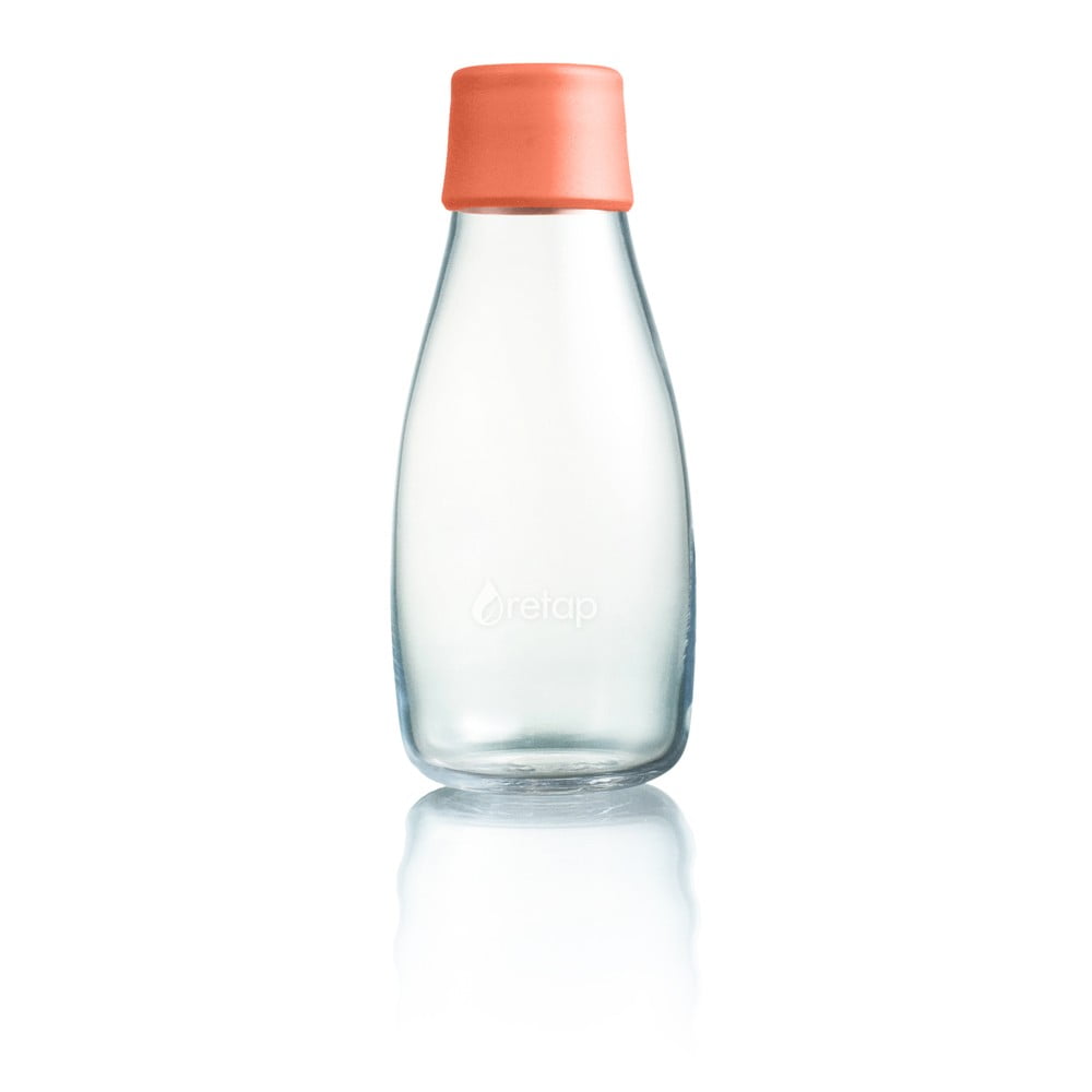 E-shop Marhuľovooranžová sklenená fľaša ReTap s doživotnou zárukou, 300 ml