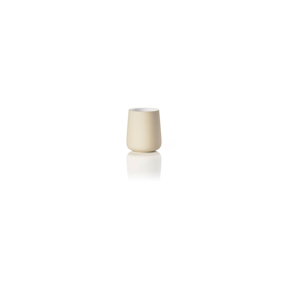E-shop Béžový porcelánový téglik na zubné kefky Zone Nova