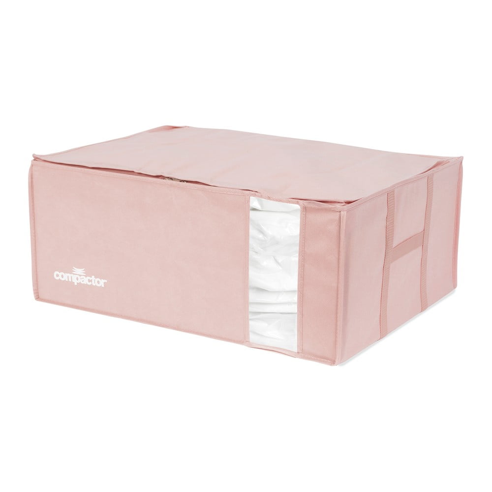 E-shop Ružový úložný box na oblečenie Compactor XXL Pink Edition 3D Vacuum Bag, 210 l