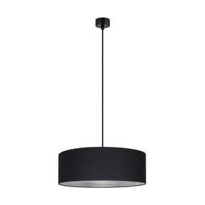 Závesné svietidlo v čierno-striebornej farbe Bulb Attack Tres, ⌀ 45 cm
