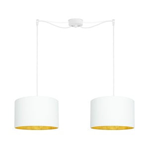 Závesné dvojramenné svietidlo v bielo-zlatej farbe Sotto Luce Mika, ⌀ 36 cm