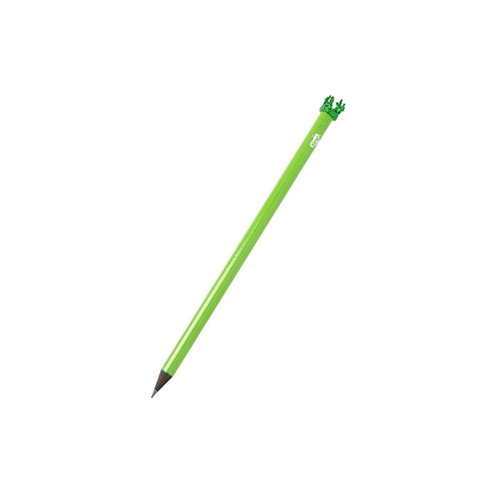 Zelená ceruzka s ozdobou v tvare korunky TINC