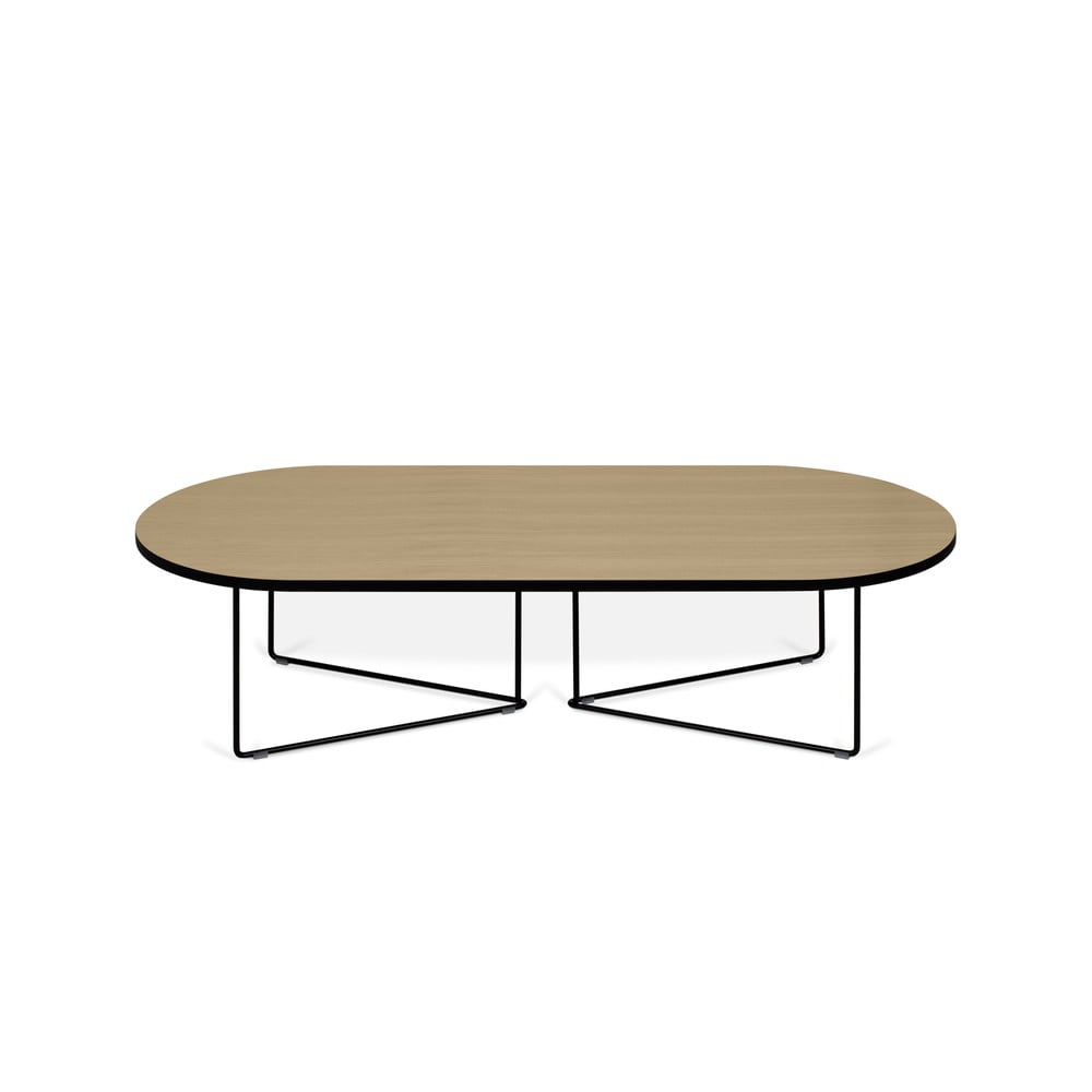 E-shop Konferenčný stolík s dubovou dyhou TemaHome Oval