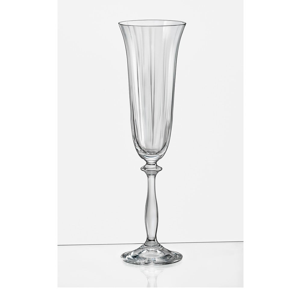 E-shop Súprava 6 pohárov na šampanské Crystalex Angela Optic, 190 ml