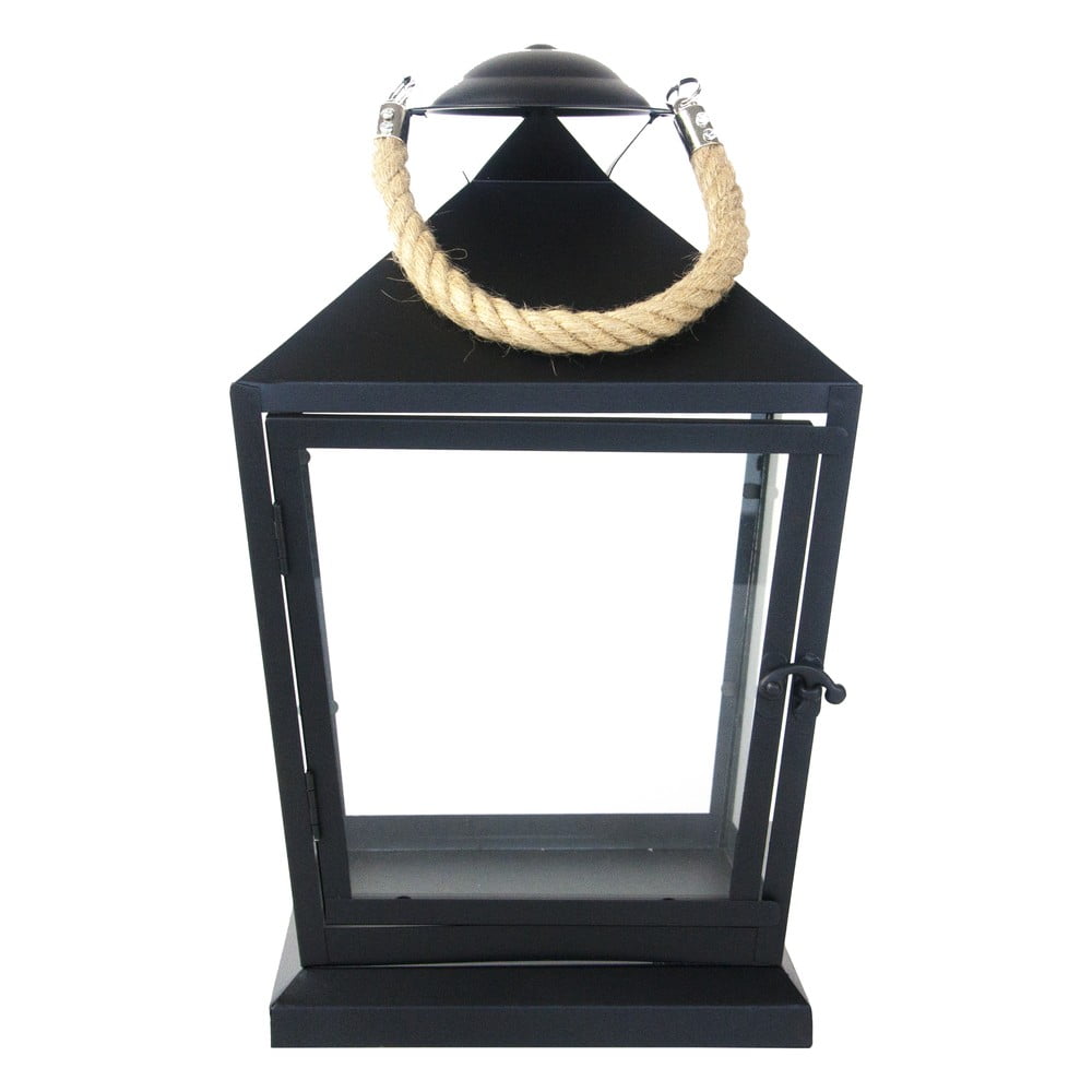 E-shop Čierny lampáš Esschert Design Classical, výška 35,4 cm