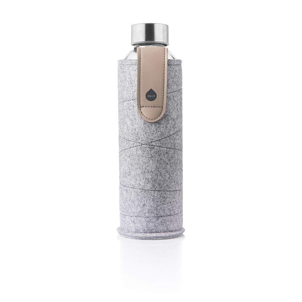 E-shop Sklenená fľaša z borosilikátového skla s plsteným obalom Equa Mismatch Sand Sky, 750 ml