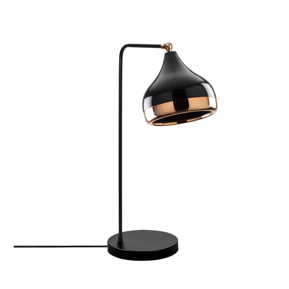 E-shop Stolová lampa v čierno-medenej farbe Opviq lights Yildo