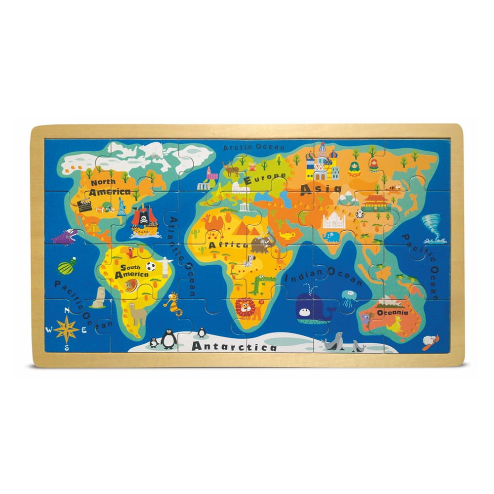 E-shop Puzzle v ráme Legler World Map