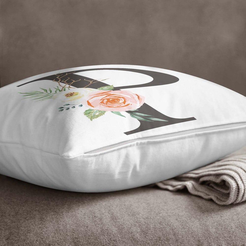 E-shop Obliečka na vankúš Minimalist Cushion Covers Floral Alphabet P, 45 x 45 cm