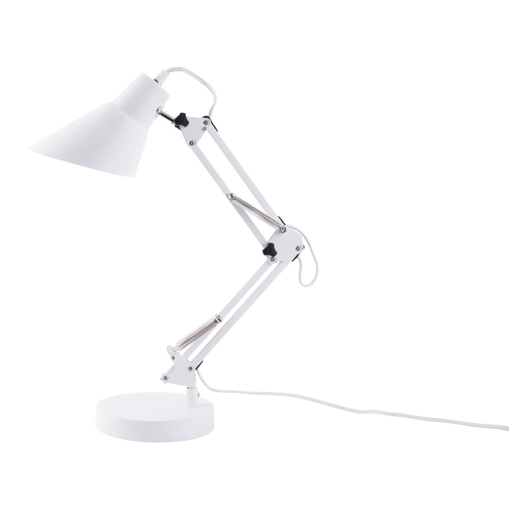 E-shop Biela železná stolová lampa Leitmotiv Fit