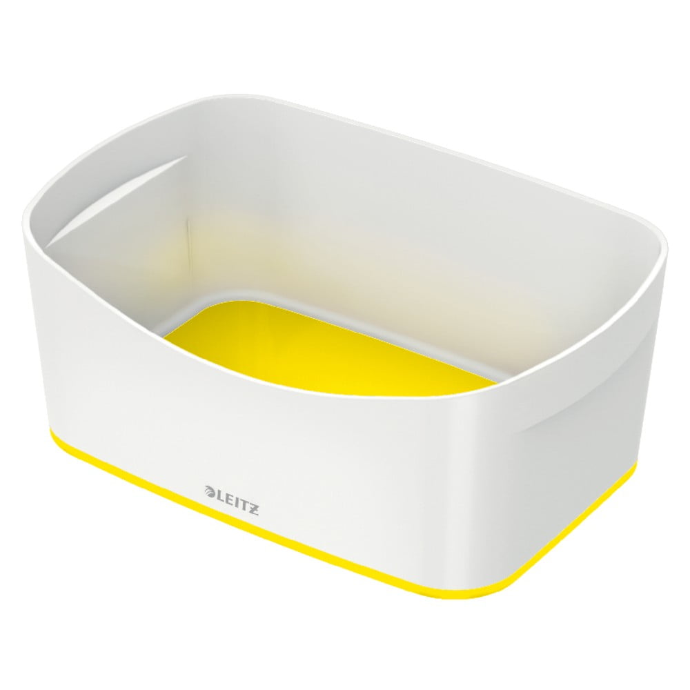 E-shop Bielo-žltý plastový úložný box MyBox - Leitz