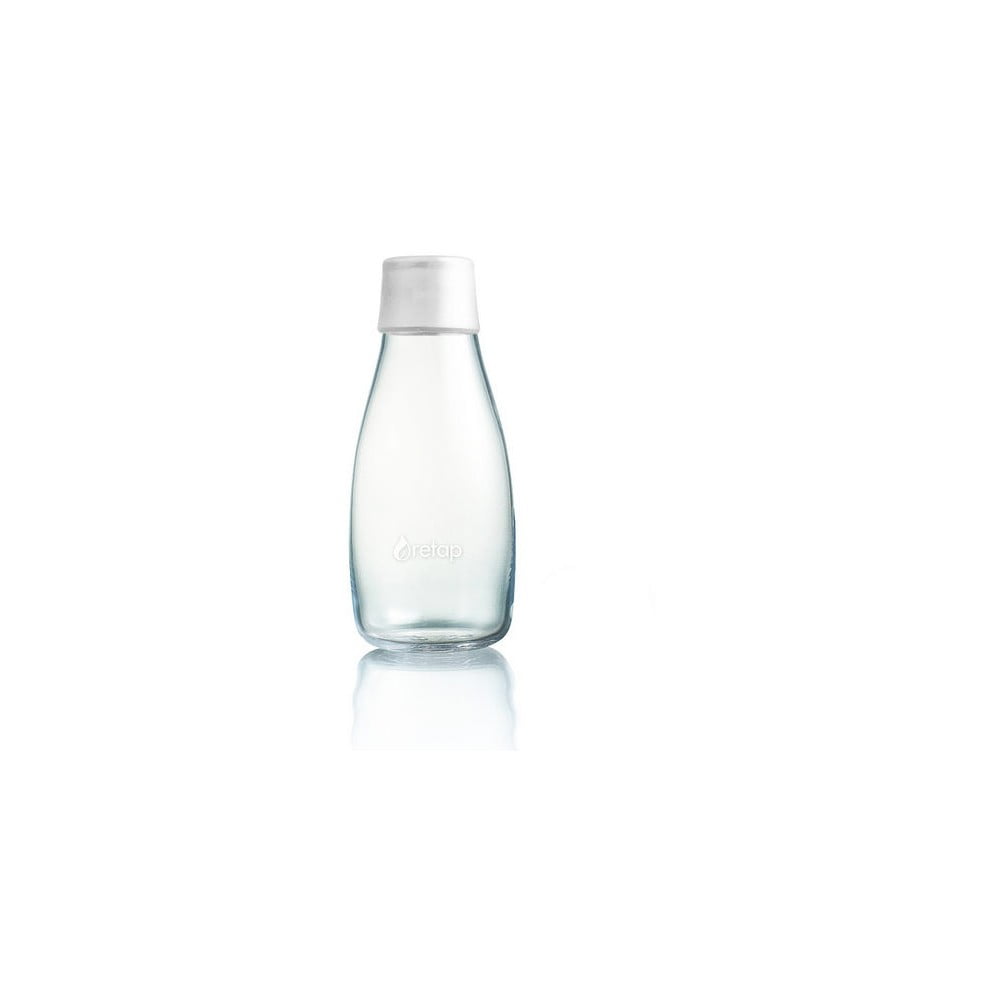 E-shop Mliečnobiela sklenená fľaša ReTap s doživotnou zárukou, 300 ml