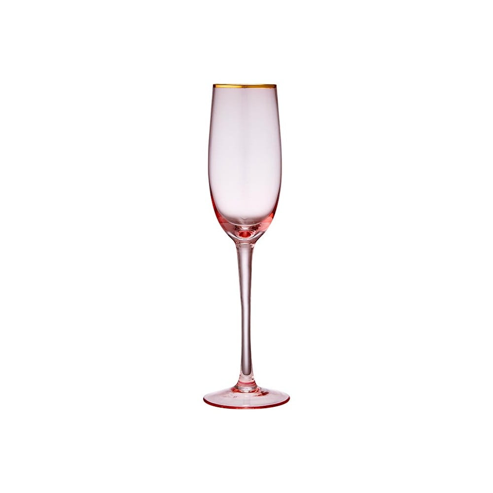 E-shop Ružový pohár na šampanské Ladelle Chloe, 250 ml