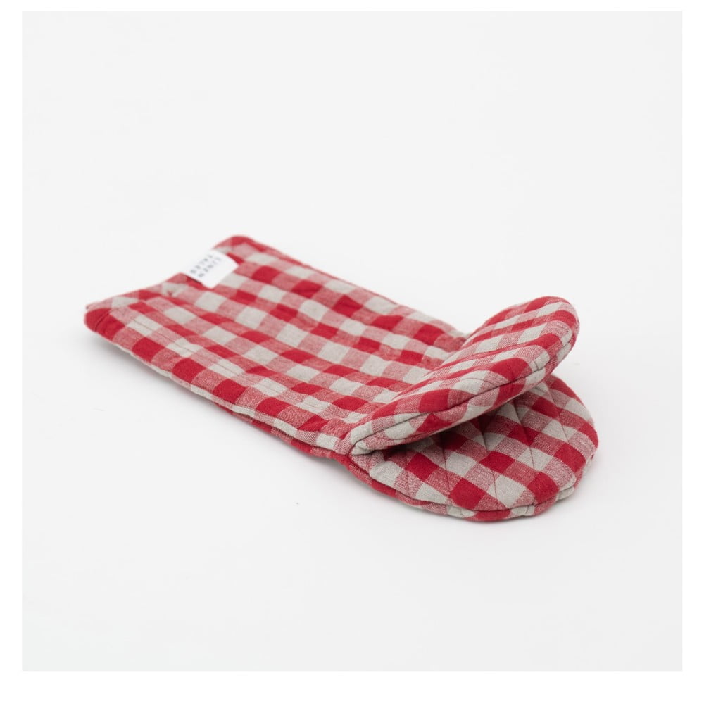 Ľanová chňapka Red Gingham – Linen Tales