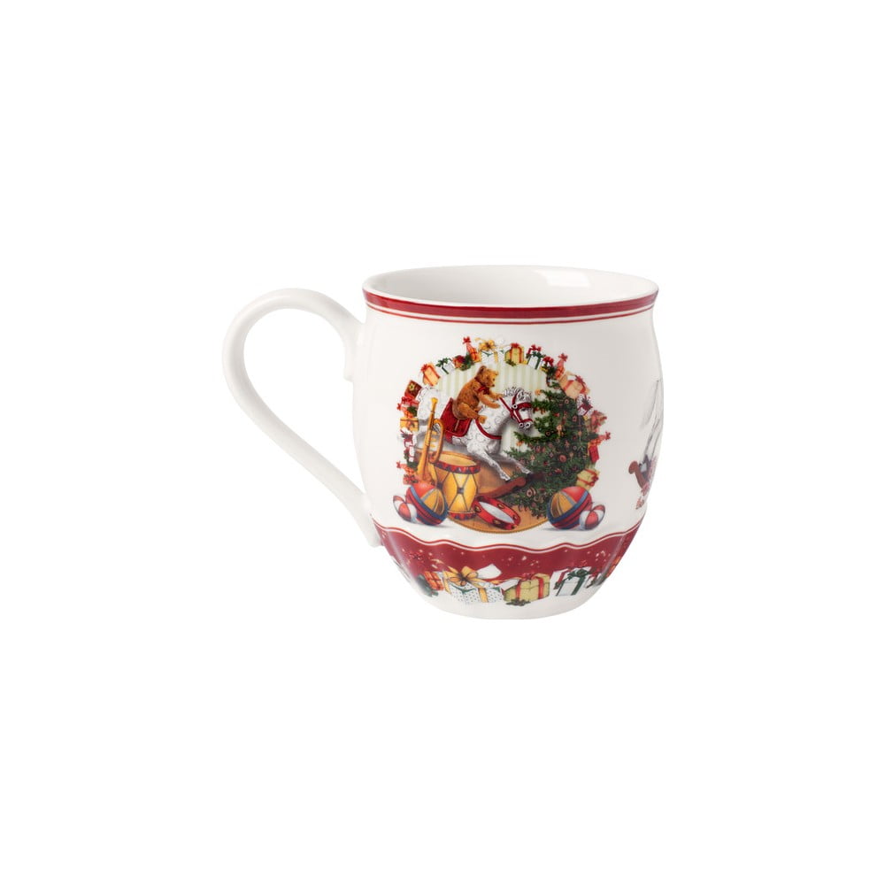 E-shop Červeno-biely porcelánový hrnček Villeroy & Boch Santa