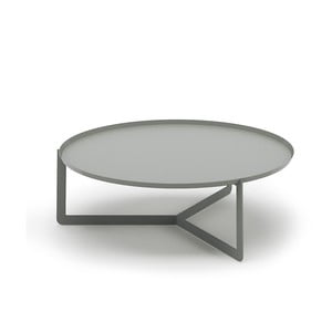 Svetlosivý konferenčný stolík MEME Design Round, Ø 80 cm