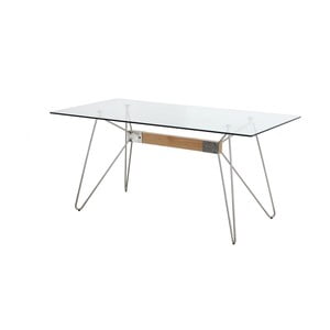 Jedálenský stôl s bielyma nohami Marckeric Nicole, 160 x 90 cm
