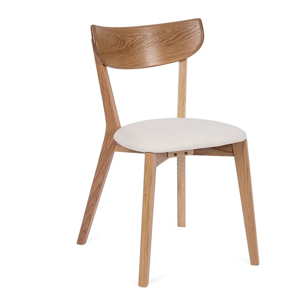 E-shop Jedálenská stolička z dubového dreva s bielym sedákom Arch - Bonami Essentials