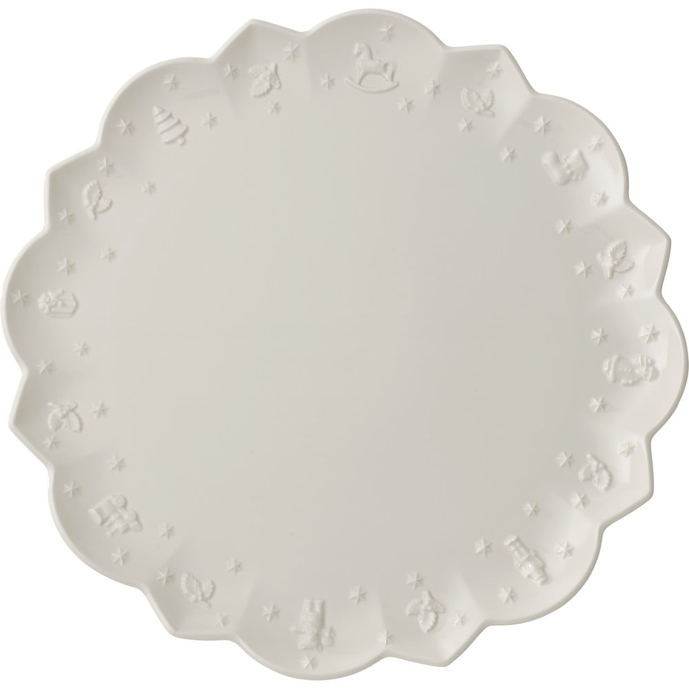 E-shop Biely porcelánový tanier s vianočným motívom Villeroy & Boch, ø 33,7 cm