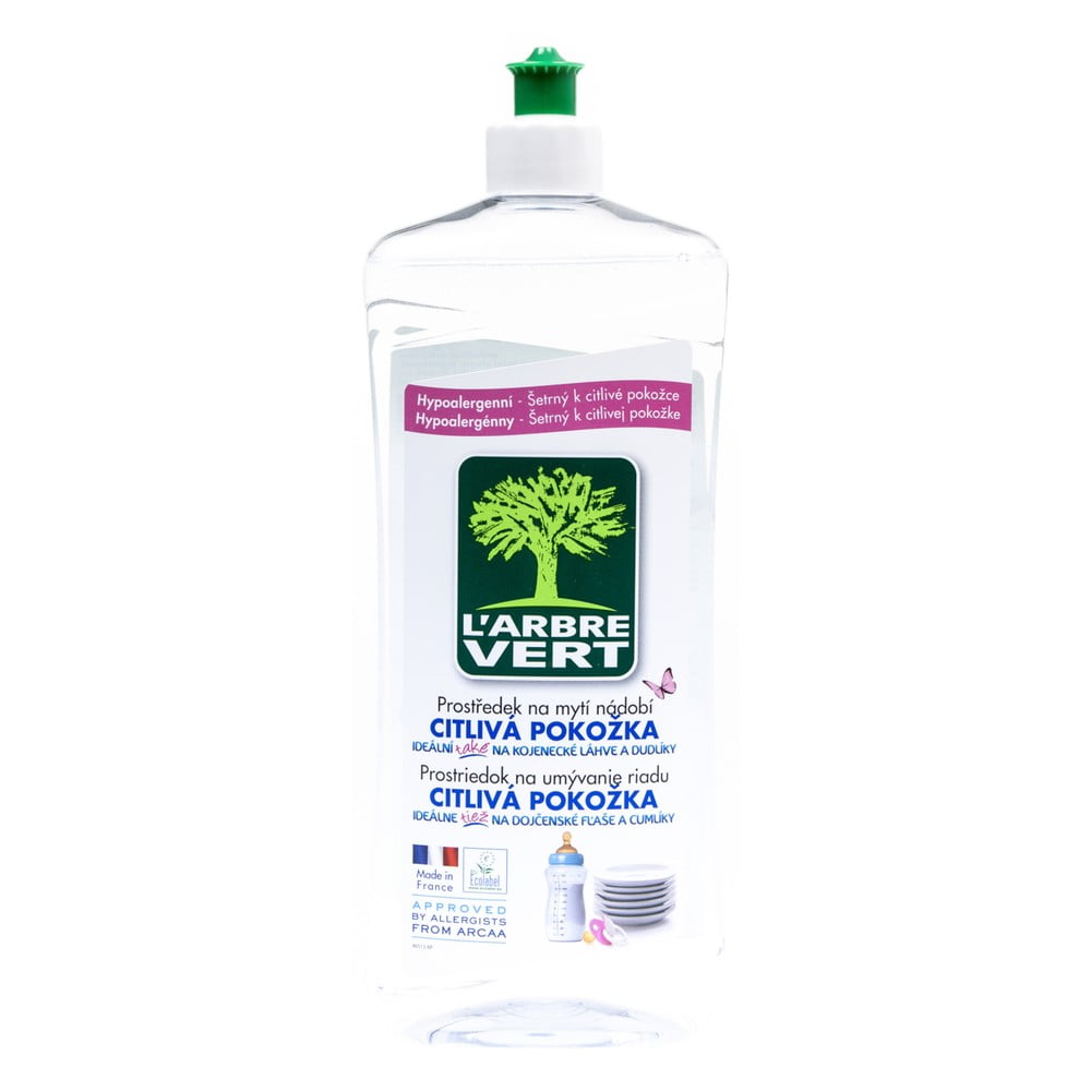 E-shop Ekologický prostriedok na umývanie riadu pre citlivú pokožku L´Arbre Vert Sensitive, 2x750 ml