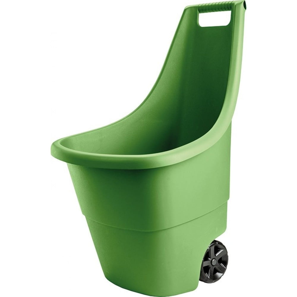 E-shop Zelený záhradný odpadkový kôš na kolieskach Keter, 50 l