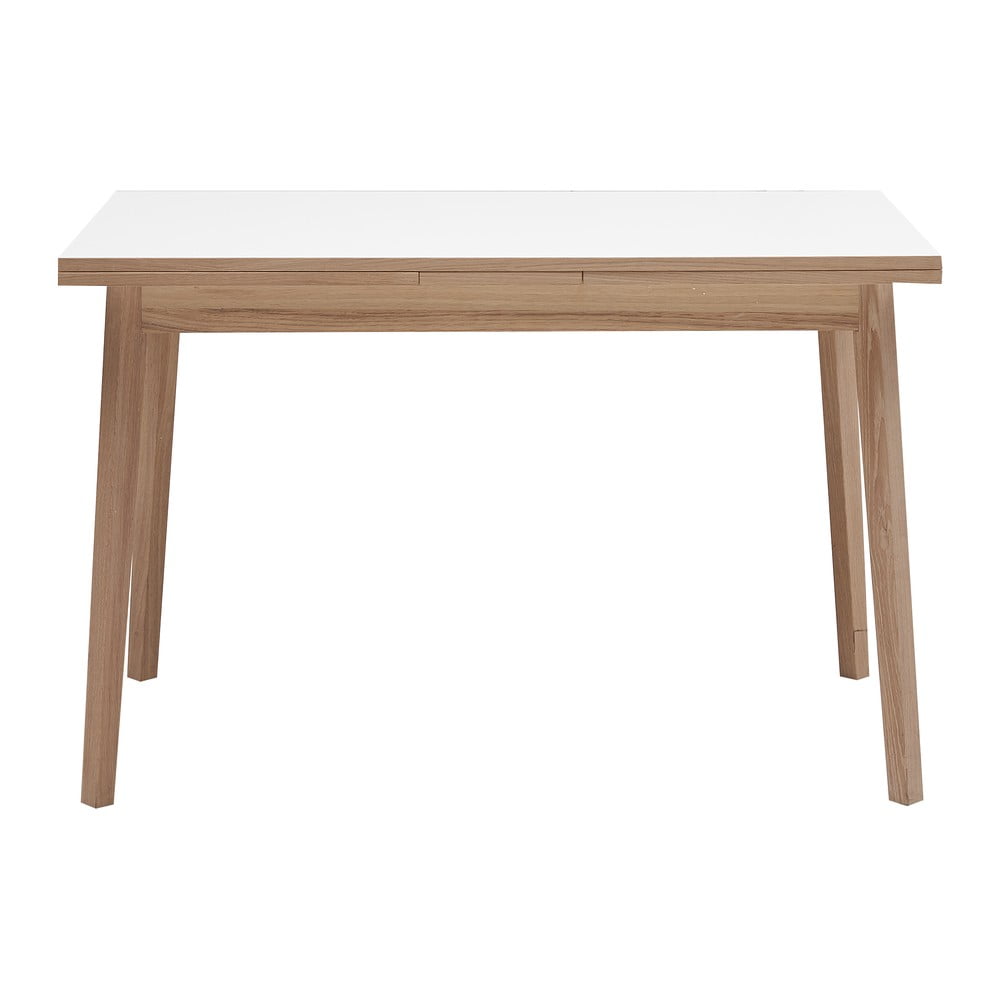 E-shop Rozkladací jedálenský stôl s bielou doskou Hammel Single, 120 x 80 cm