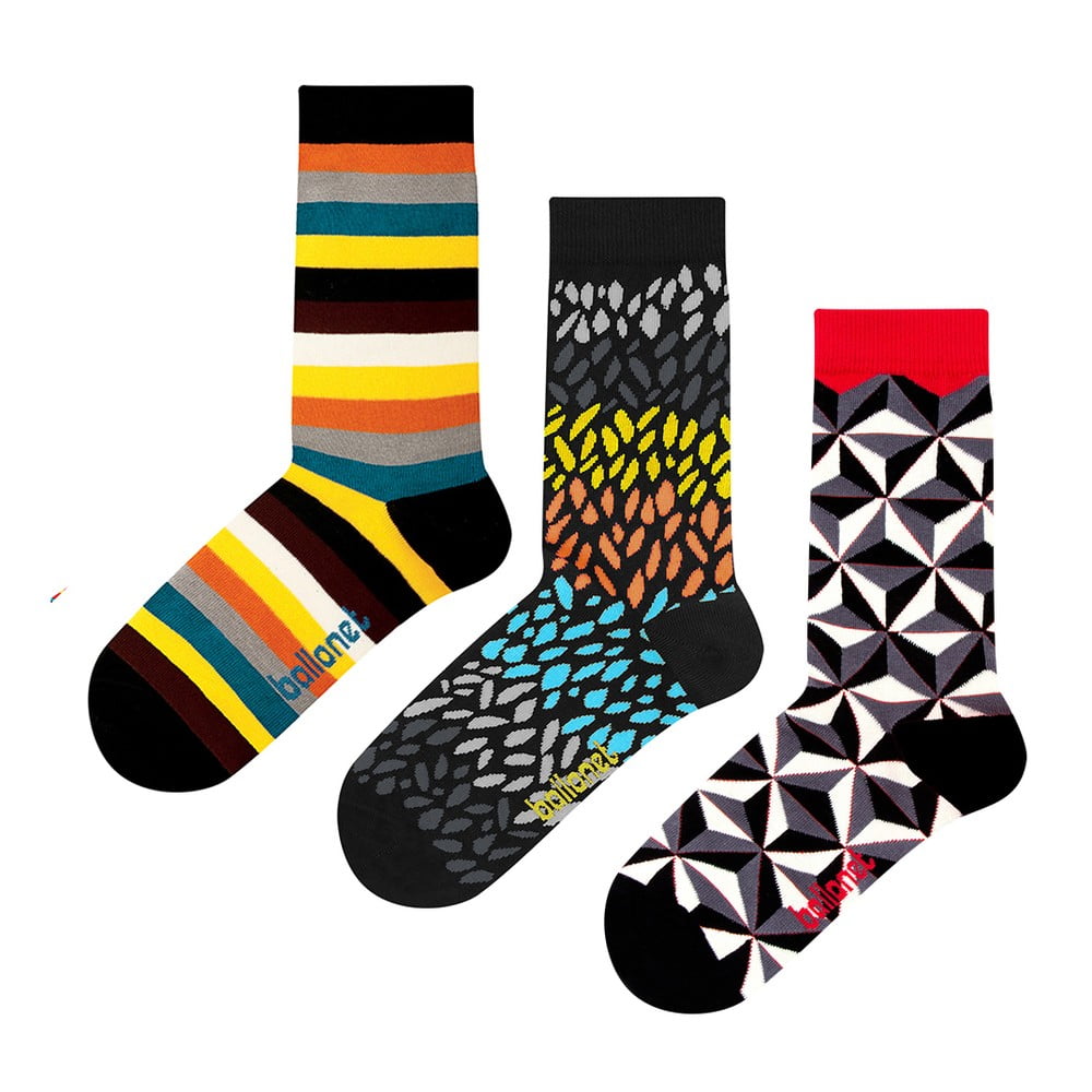 E-shop Set 3 párov ponožiek Ballonet Socks Autumn v darčekovom balení, veľkosť 36 - 40