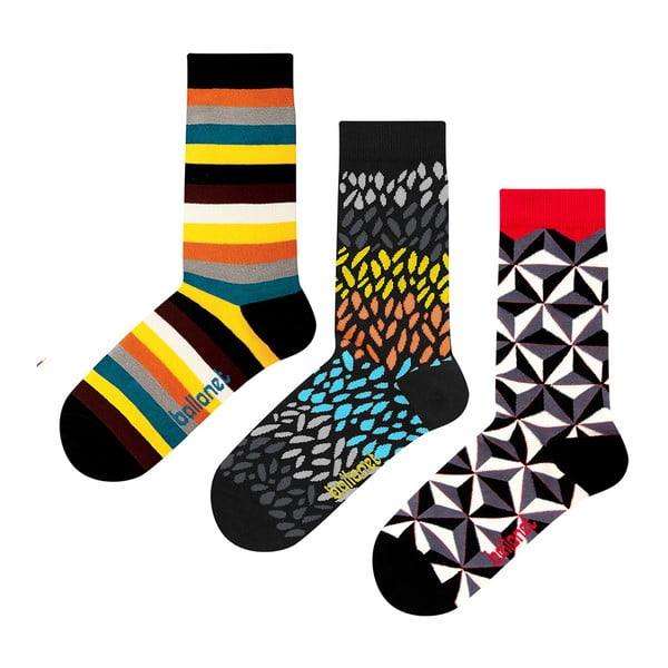 Set 3 párov ponožiek Ballonet Socks Autumn v darčekovom balení, veľkosť 36 - 40