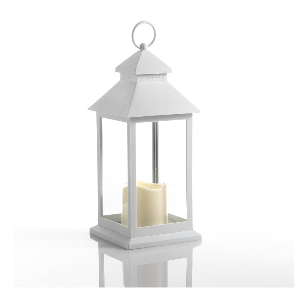 E-shop Veľký biely dekoratívny LED lampáš vhodný do exteriéru Tomasucci Lante