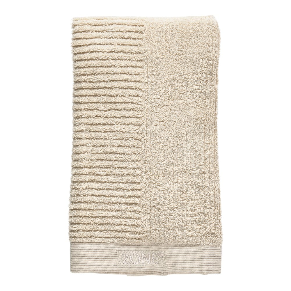 E-shop Béžový bavlnený uterák Zone Classic, 100 x 50 cm