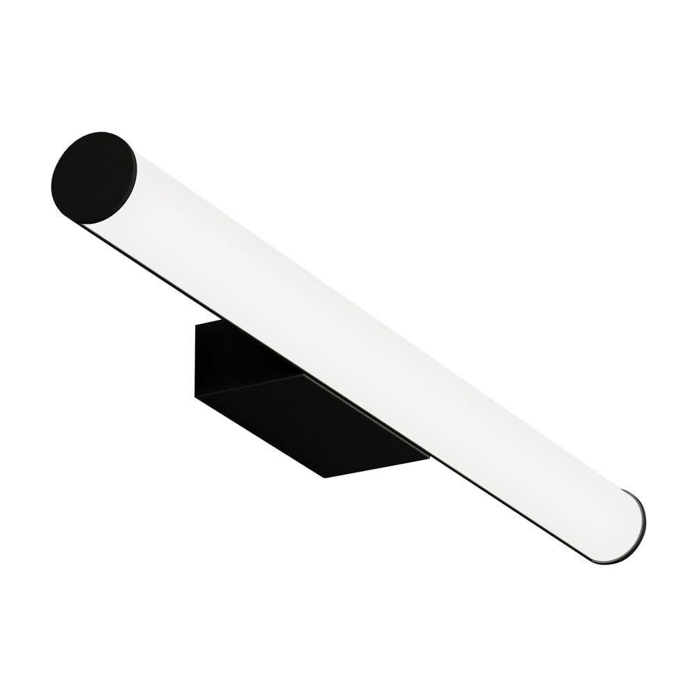 E-shop Čierne nástenné svietidlo SULION Caspio, dĺžka 60 cm