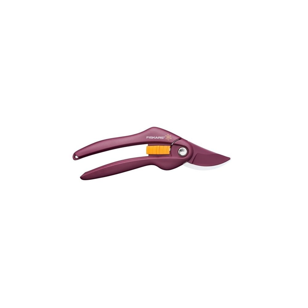 E-shop Fialové oceľové dvojsečné nožnice Fiskars Merlot