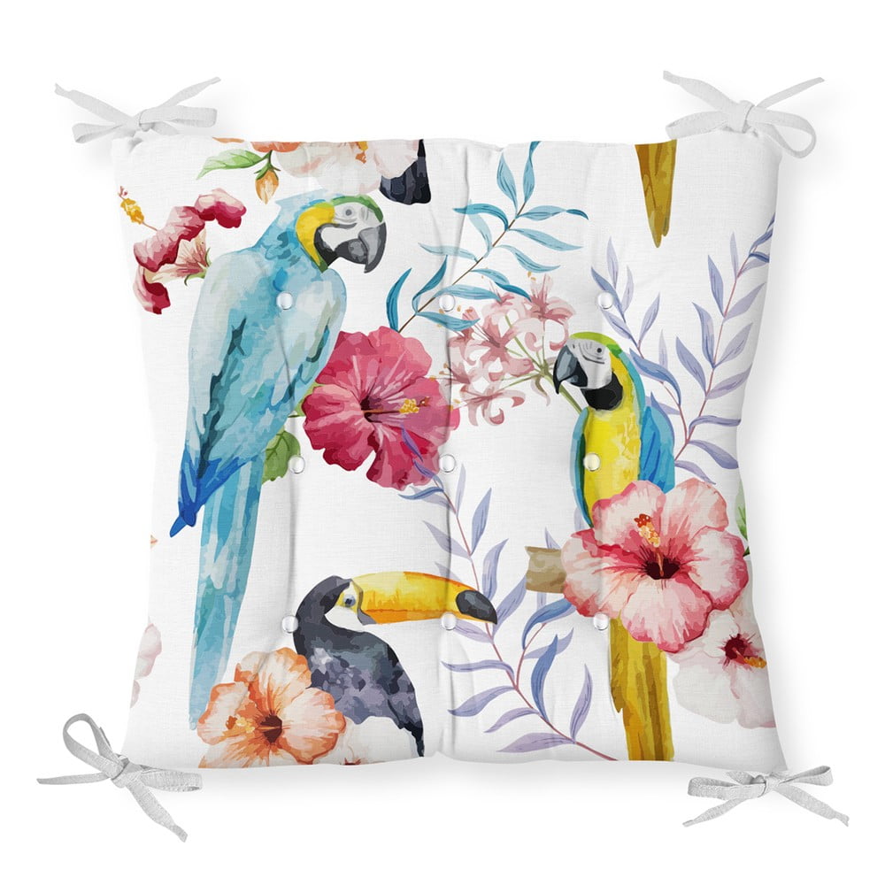 E-shop Sedák s prímesou bavlny Minimalist Cushion Covers Jungle Birds, 40 x 40 cm