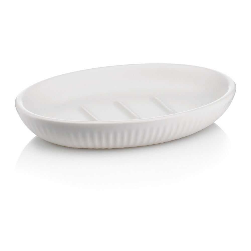 E-shop Biela keramická nádoba na mydlo Kela Adele
