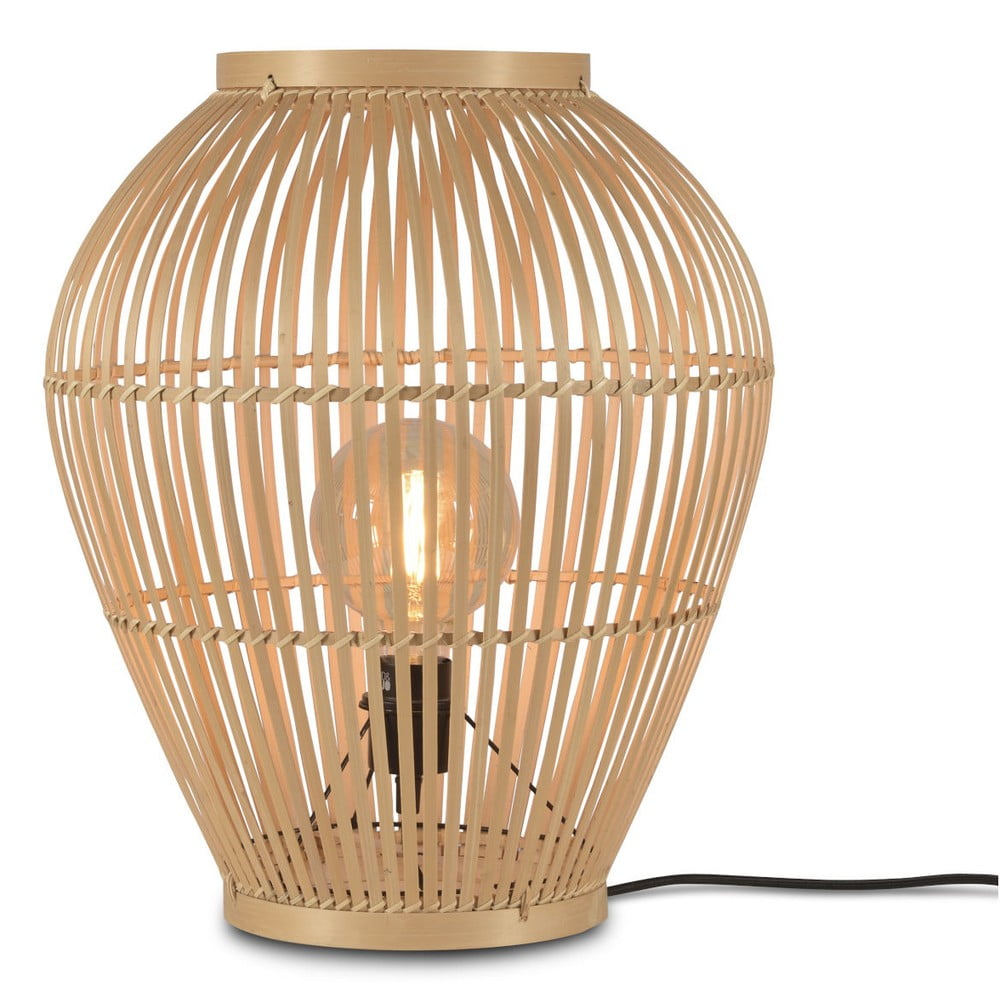 E-shop Stojacia bambusová lampa Good&Mojo Tuvalu, ⌀ 42 cm