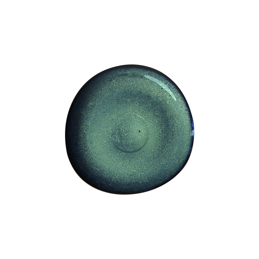 E-shop Zeleno-sivý kameninový tanierik Villeroy & Boch Like Lave, 15,5 x 15 cm