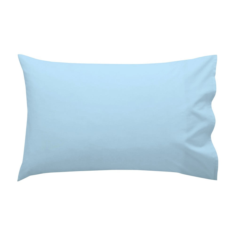 E-shop Modrá bavlnená obliečka na vankúš , 50 × 30 cm