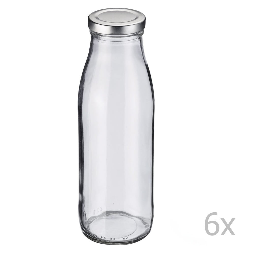 Obrázok Sada 6 sklenených fliaš Westmark, 500 ml