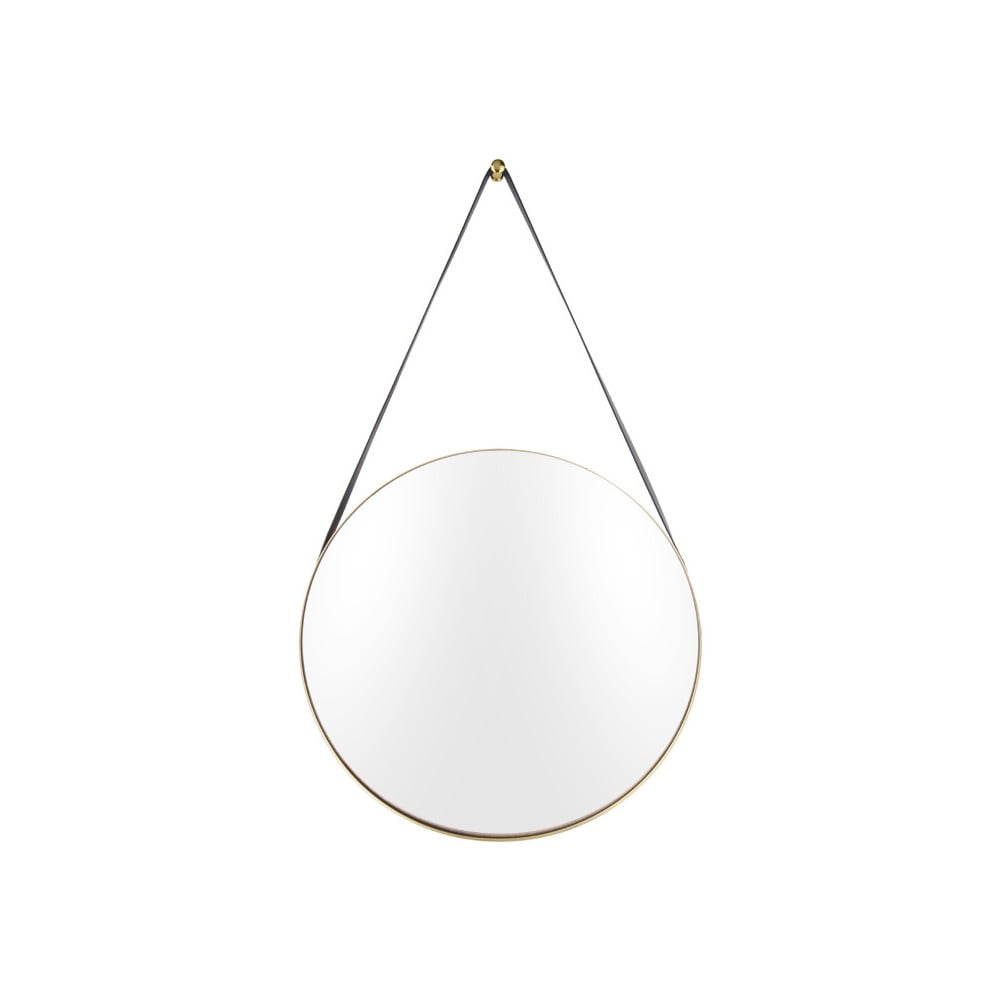 Nástenné zrkadlo s rámom v zlatej farbe PT LIVING Balanced, ø 47 cm