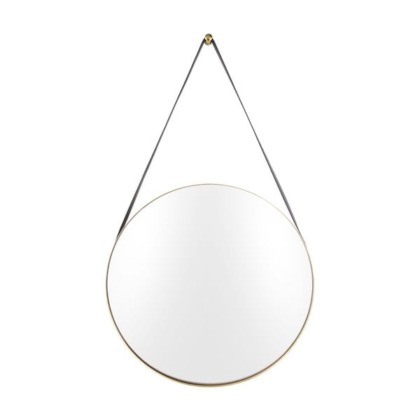Nástenné zrkadlo s rámom v zlatej farbe PT LIVING Balanced, ø 47 cm