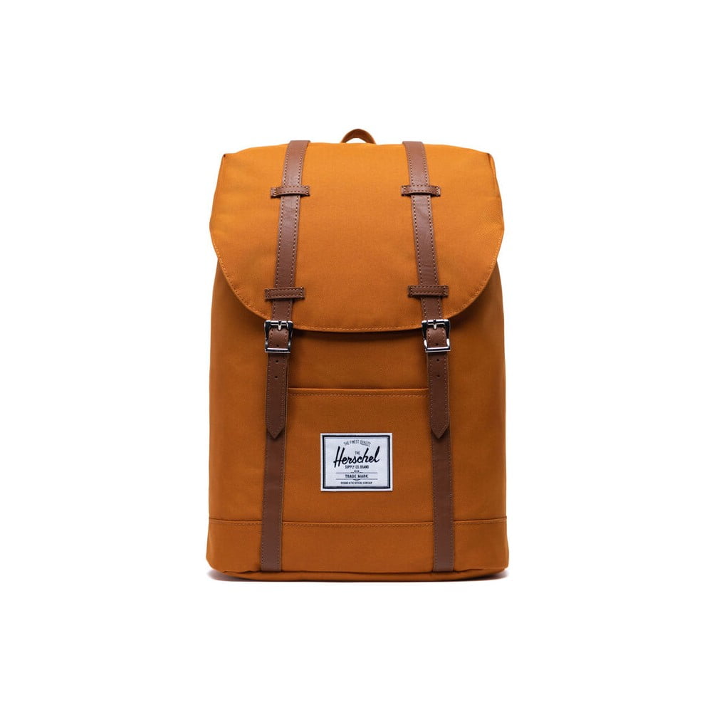 E-shop Oranžový batoh s hnedými popruhmi Herschel Retreat, 19,5 l