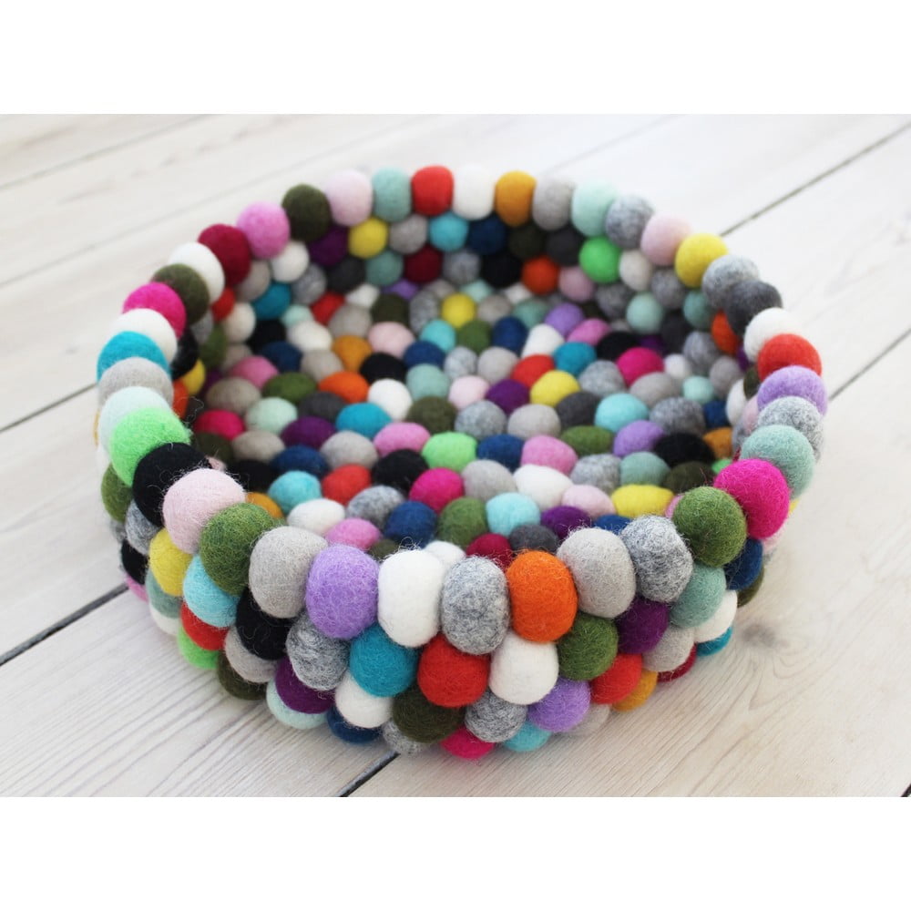 Obrázok Guľôčkový vlnený úložný košík Wooldot Ball Basket Multi Pang, ⌀ 28 cm