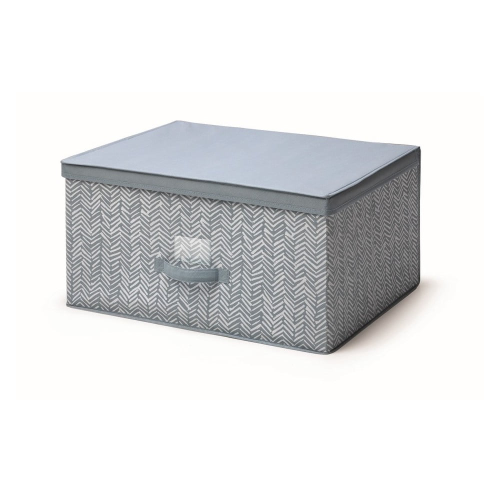 Modrý úložný box s vekom Cosatto Tweed, šírka 60 cm