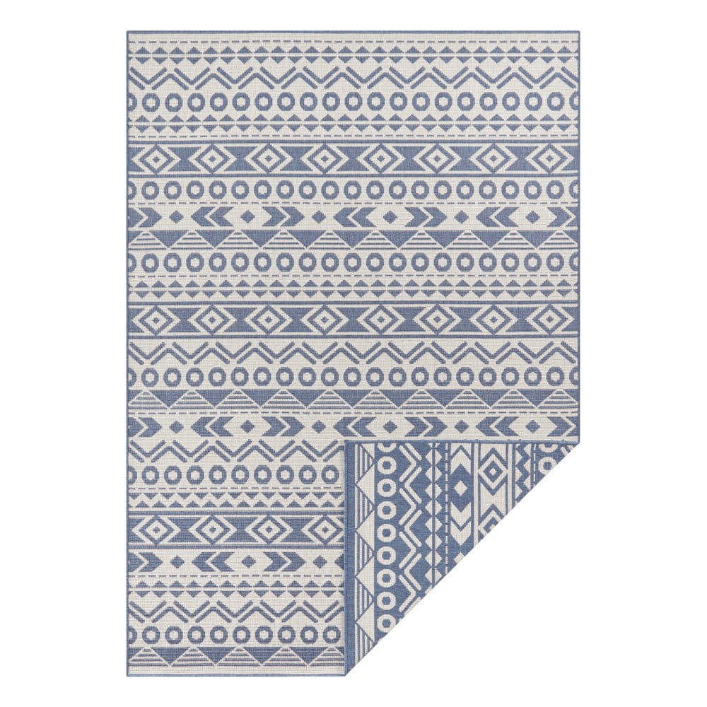 E-shop Modro-biely vonkajší koberec Ragami Roma, 160 x 230 cm