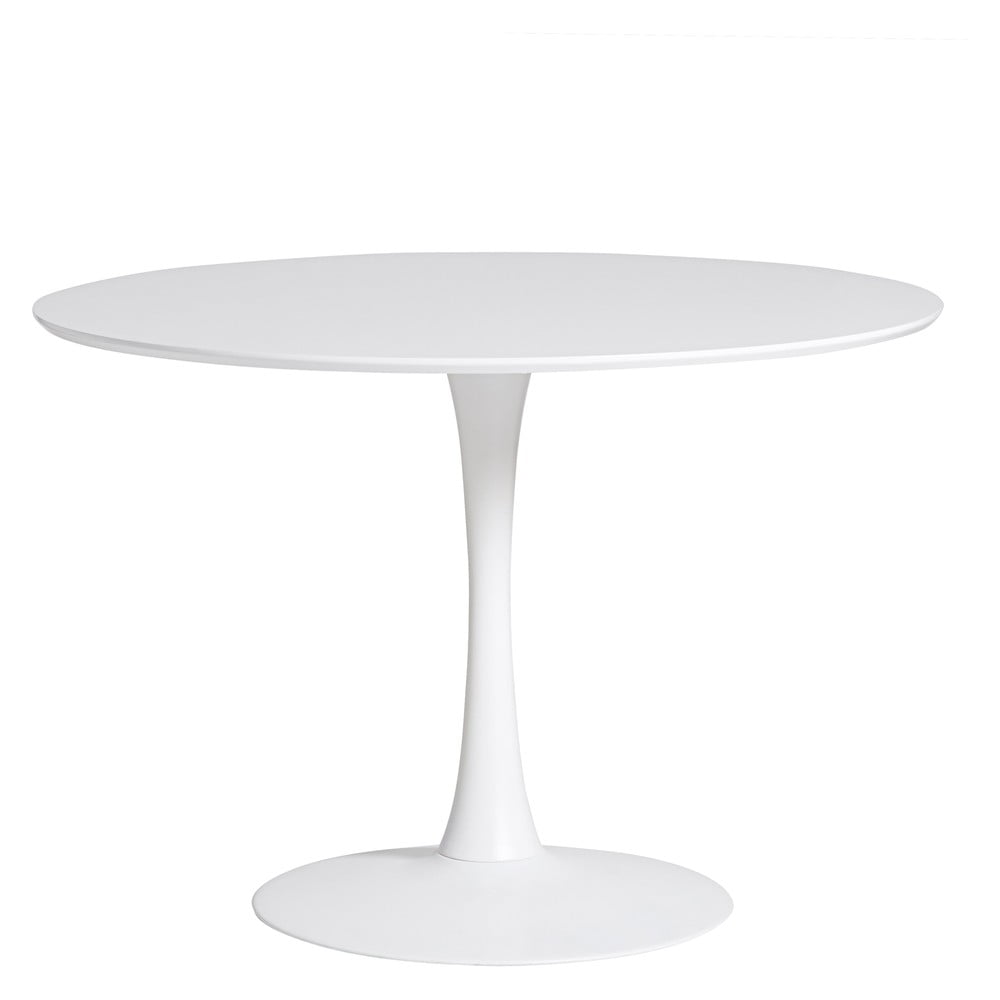 E-shop Okrúhly biely jedálenský stôl Marckeric Oda, ⌀ 110 cm