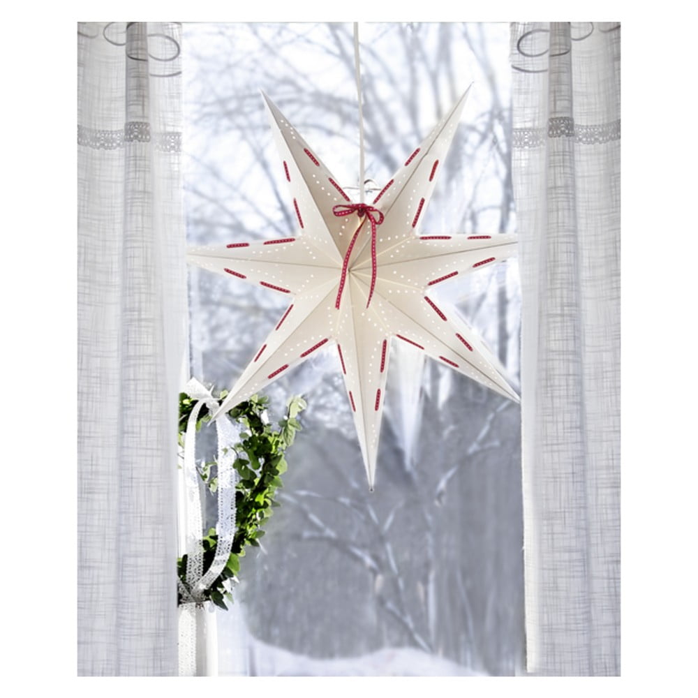 E-shop Biela vianočná svetelná dekorácia Star Trading Vira, ø 60 cm