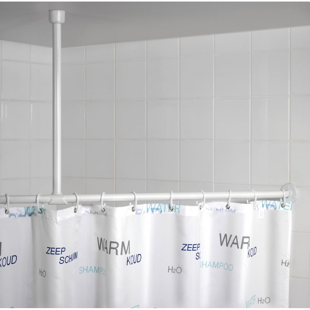 E-shop Biela stropná opora na sprchový záves Wenko