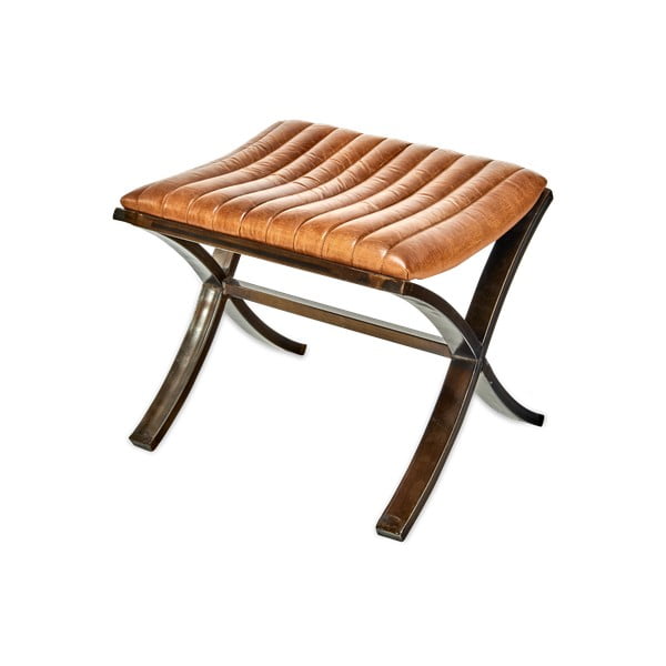 Kožená stolička Nkuku Narwana, výška 39 cm